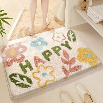 Cute Cartoon Bath Mat - Waterproof & Non-Slip Rug for Bathroom and Toilet