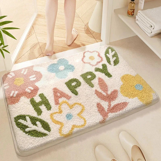 Cute Cartoon Bath Mat - Waterproof & Non-Slip Rug for Bathroom and Toilet