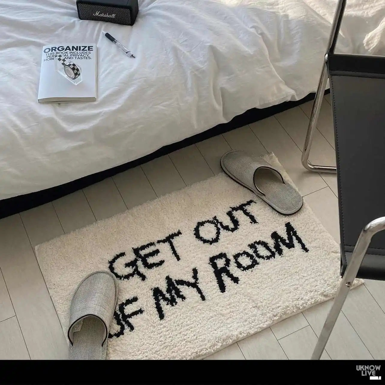 Faux Cashmere Bedside Rug - Ultra Soft & Absorbent Floor Mat for Bedroom or Bathroom