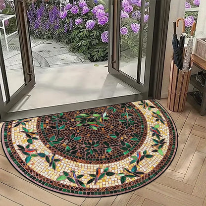 American Retro Doormat - Summer Themed, Anti-Slip & Durable Entrance Carpet