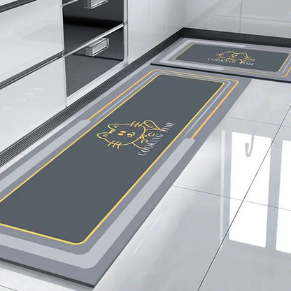 Summer Cartoon Kitchen Mat - Bright & Absorbent Non-Slip Floor Pad