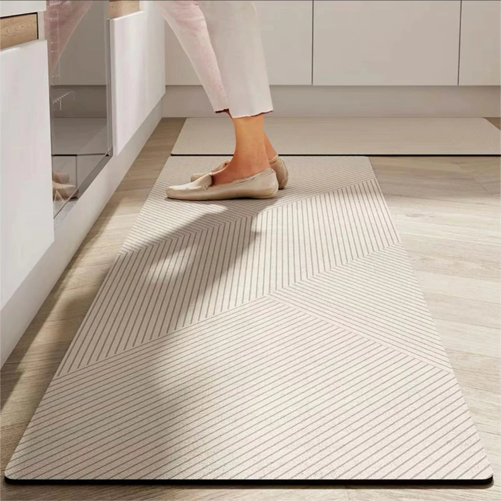 Diatomite Kitchen Runner - Non-Slip, Wipeable & Dirt-Resistant Absorbent Mat