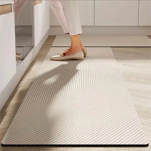 Diatomite Kitchen Runner - Non-Slip, Wipeable & Dirt-Resistant Absorbent Mat