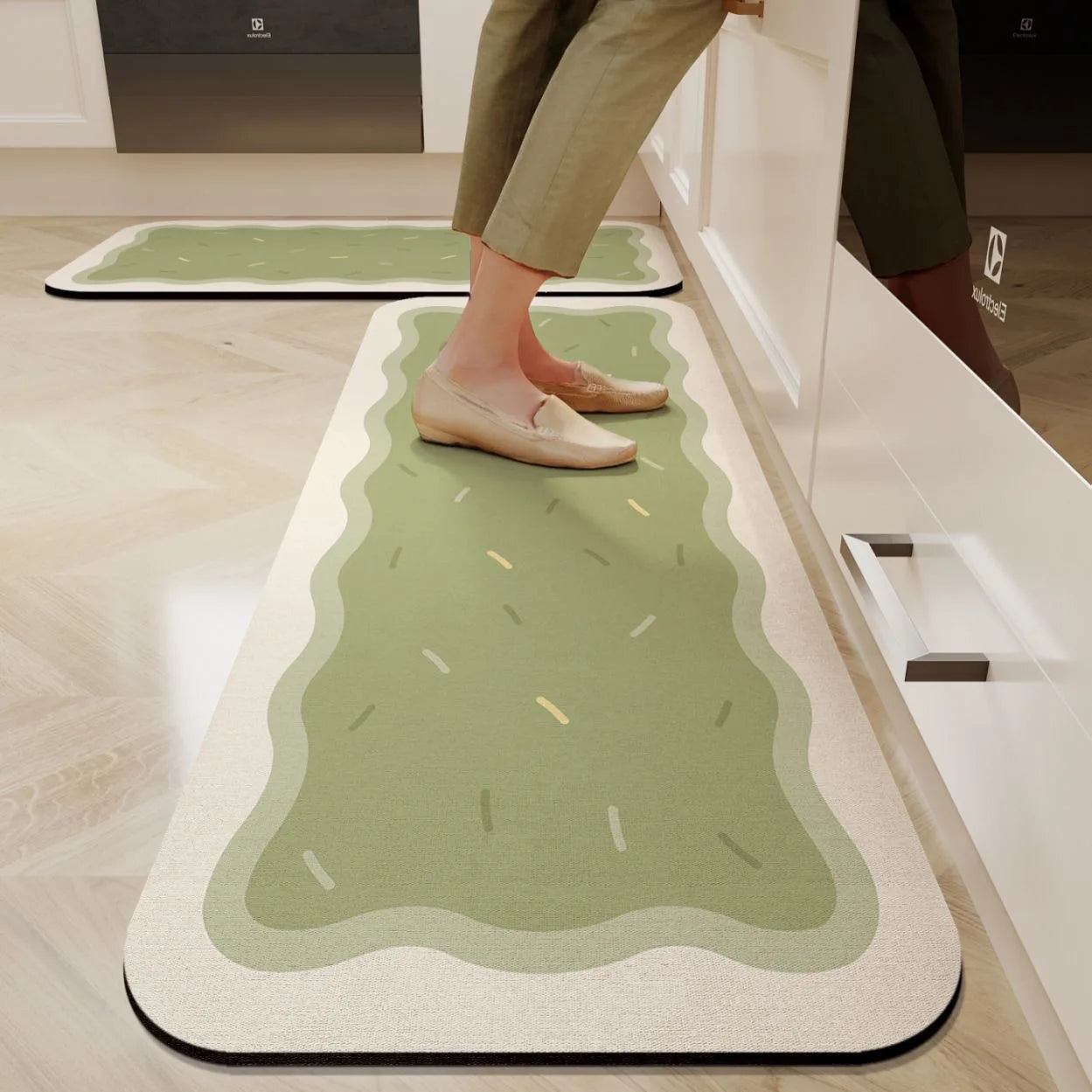 Diatomaceous Earth Anti-Fatigue Mat - Absorbent, Non-Slip & Eco-Friendly Kitchen Rug