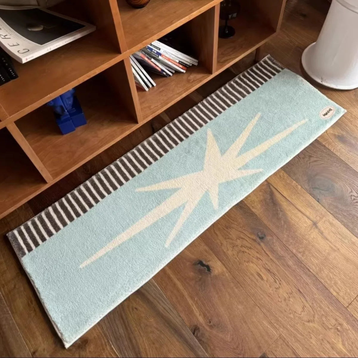 Polygonal Star Floor Mat - Bohemian Style Rug for Bedside, Bay Window & Nursery