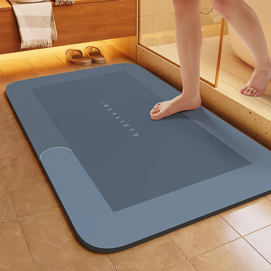 Thickened Diatomite Bath Mat - Super Absorbent, Quick-Dry & Non-Slip