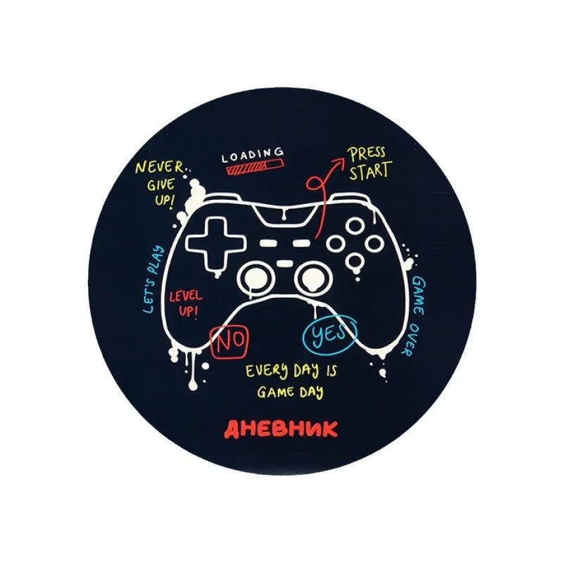 Round VR Game Theme Rug - Loop Pile, Washable & Stain-Resistant Gaming Carpet