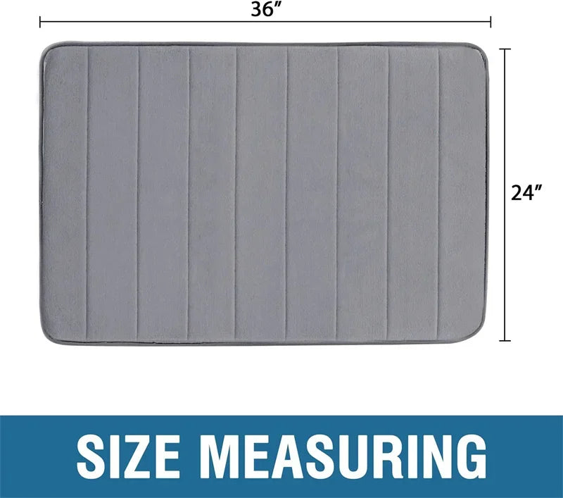 Premium Absorbent Bath Mat - Thick, Non-Slip & Machine Washable Bathroom Rug