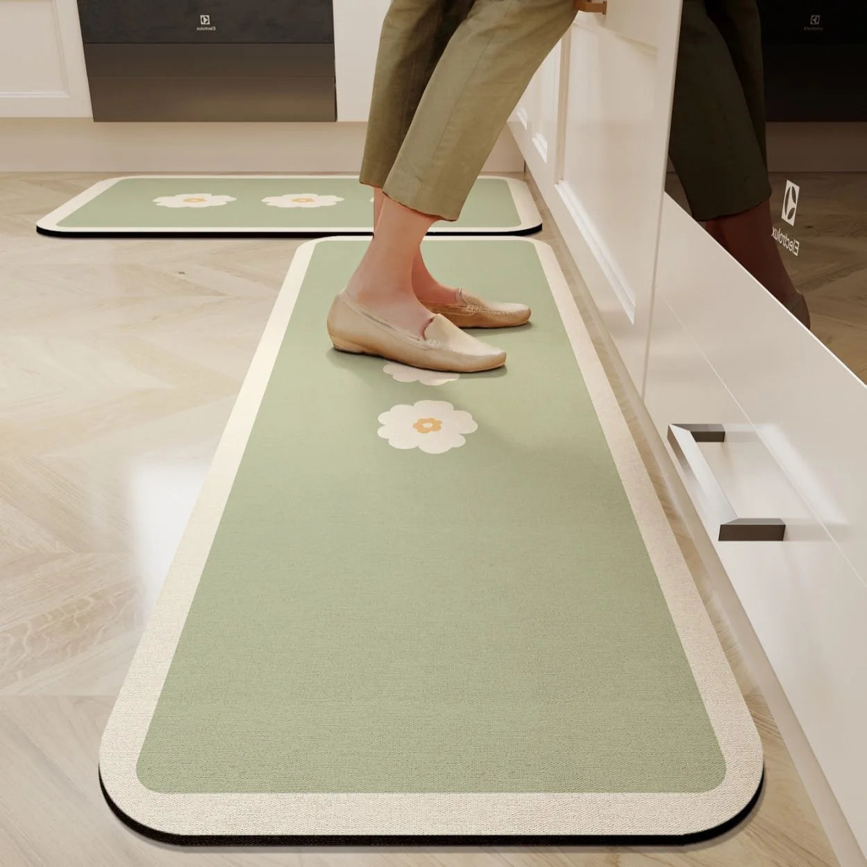Diatomaceous Earth Anti-Fatigue Mat - Absorbent, Non-Slip & Eco-Friendly Kitchen Rug