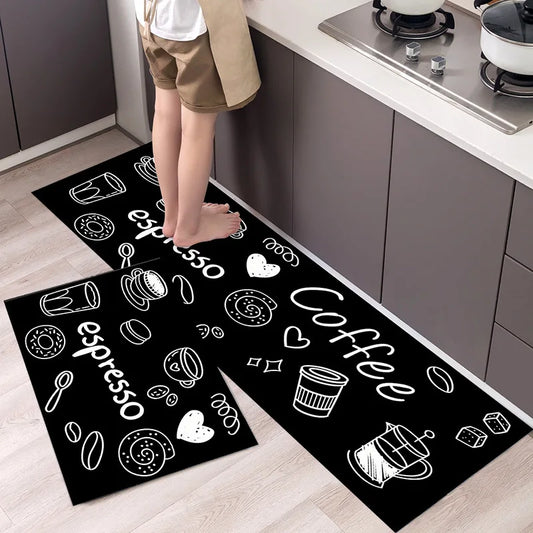 Nordic Kitchen Runner Mat - Simple & Modern Long Strip Floor Carpet