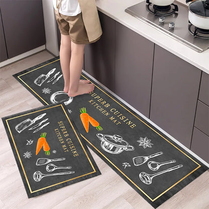 Diatomaceous Earth Kitchen Runner - Long, Absorbent & Non-Slip Floor Mat