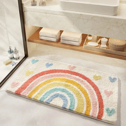 Minimalist Long Bath Mat - Super Absorbent, Non-Slip & Stain-Resistant Rug