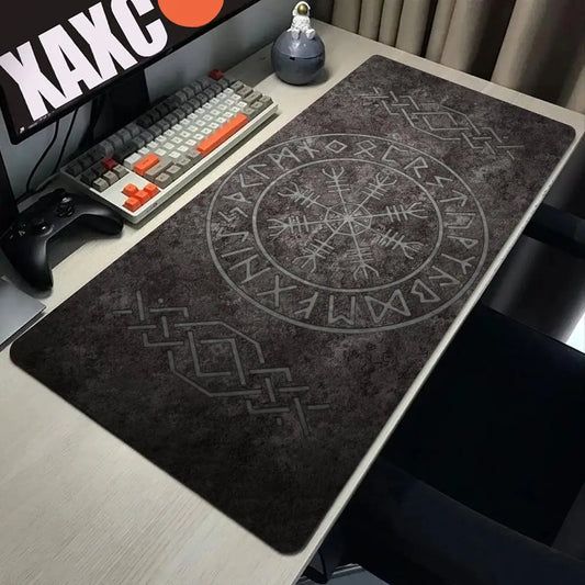 Viking Vegvisir Gaming Mouse Pad - Extra Large Thick Mat for PC & Notebook