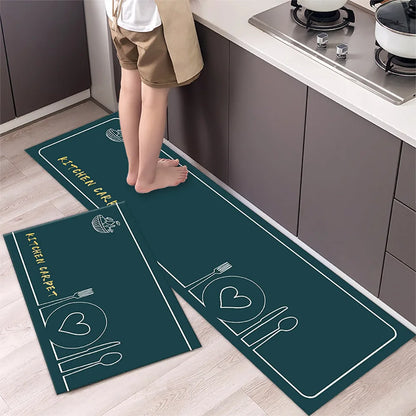 Diatomaceous Earth Kitchen Runner - Long, Absorbent & Non-Slip Floor Mat