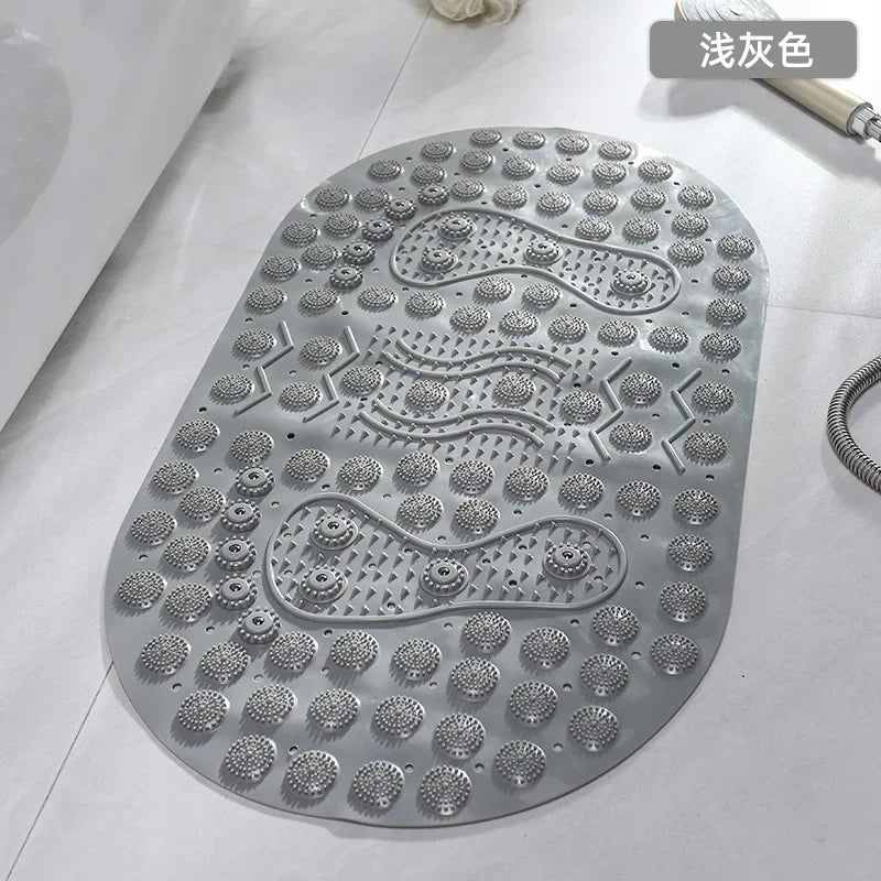 PVC Massage Bath Mat - Non-Slip & Textured Shower Floor Pad for Bathtub