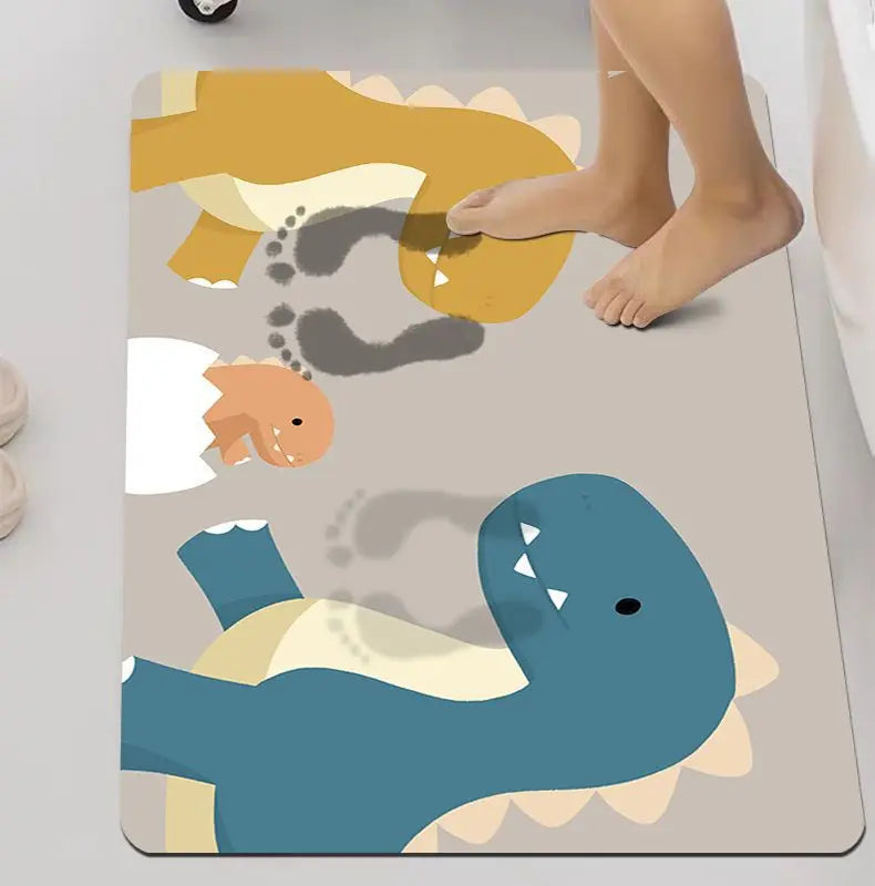 Modern Diatomite Bath Mat - Super Absorbent, Non-Slip & Dirt Resistant