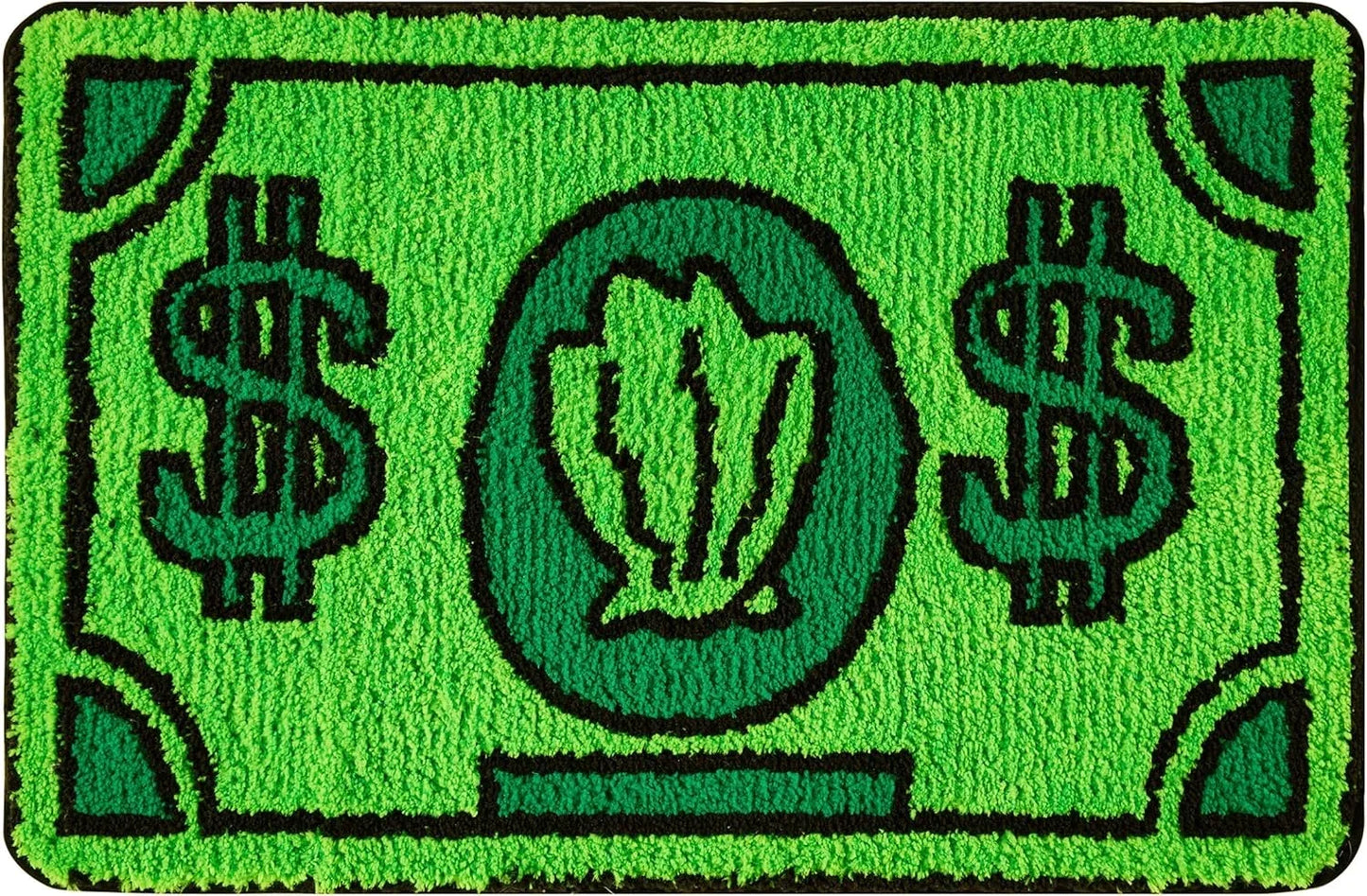 Personalized Dollar Bill Rug - Soft, Non-Slip & Washable Novelty Carpet