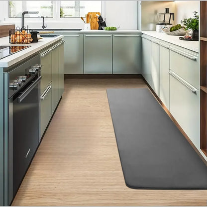 Thick Flannel Kitchen Runner Rug - Absorbent, Oil & Dirt-Resistant Non-Slip Mat