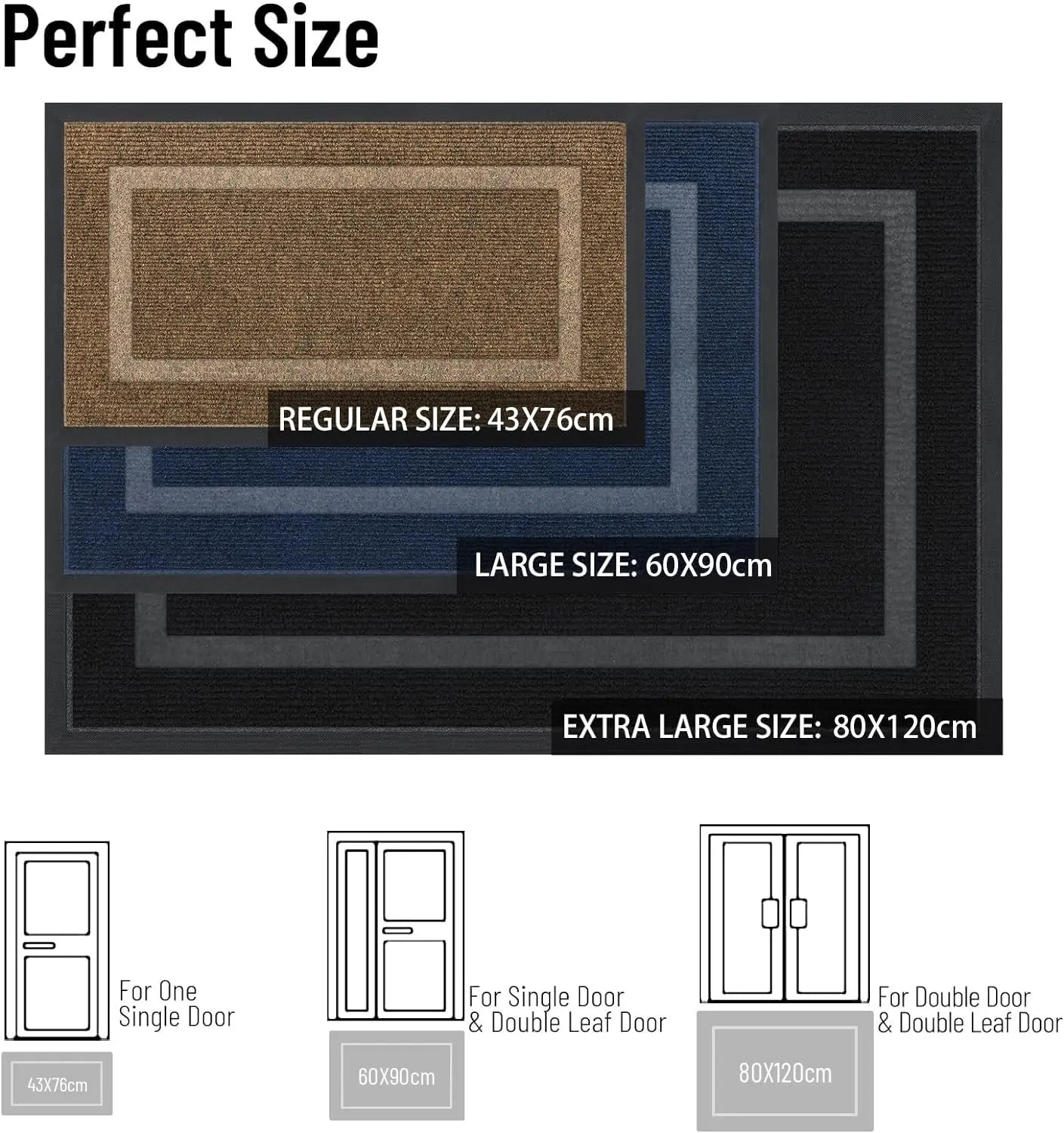 Low-Profile Doormat - High Quality Non-Slip Indoor/Outdoor Welcome Mat