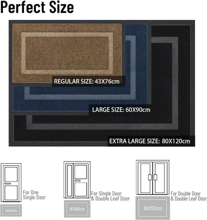 Low-Profile Doormat - High Quality Non-Slip Indoor/Outdoor Welcome Mat