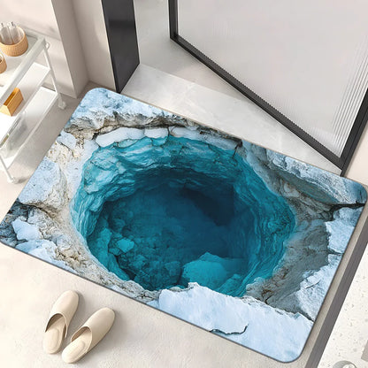 Summer Ocean Diatomite Bath Mat - Anti-Slip & Stain-Resistant Floor Mat for Bathroom