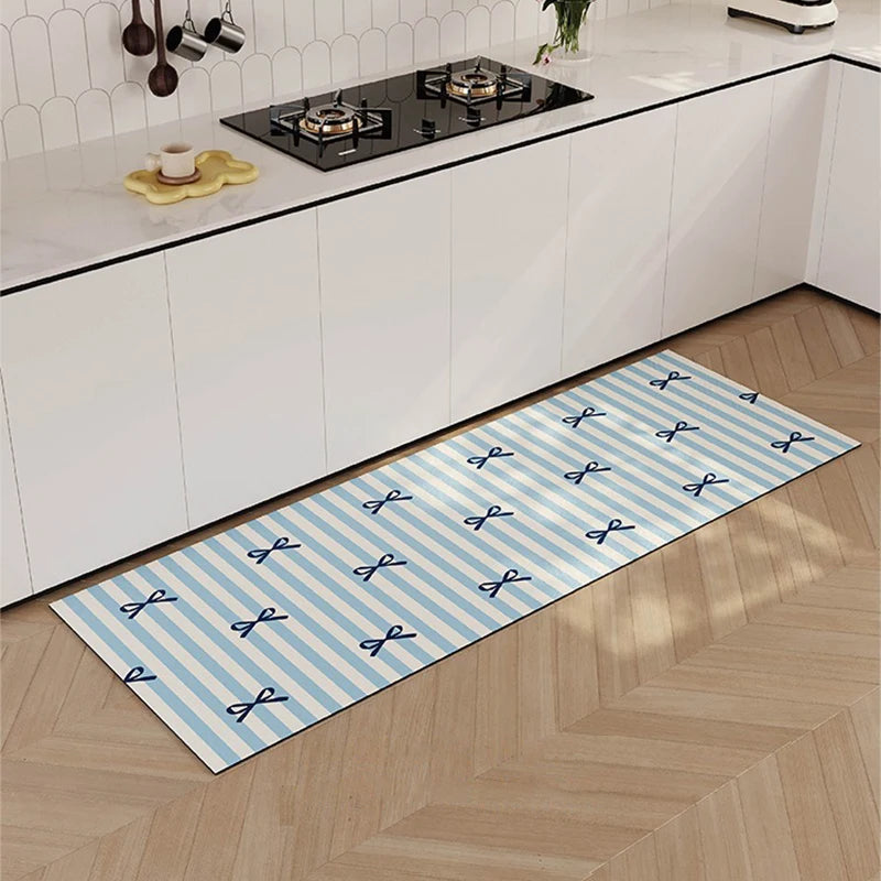 Machine Washable Diatomite Kitchen Mat - Quick-Dry, Absorbent & Non-Slip