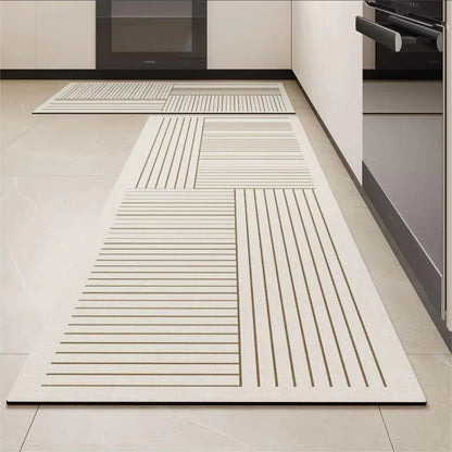 Diatomite Kitchen Runner - Non-Slip, Wipeable & Dirt-Resistant Absorbent Mat
