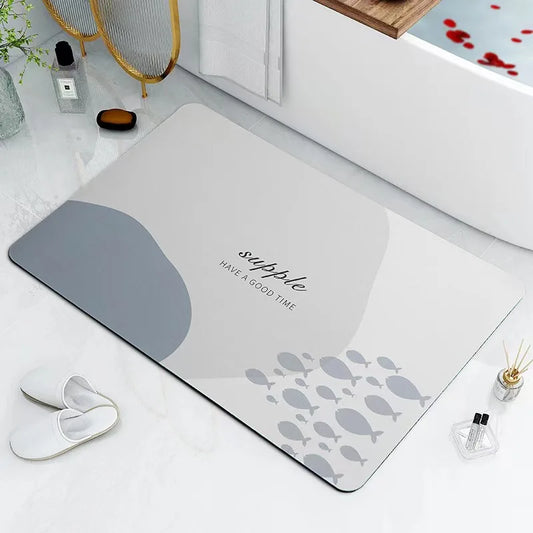 40x60cm Diatomite Mat - Water-Absorbent & Non-Slip for Bathroom & Kitchen
