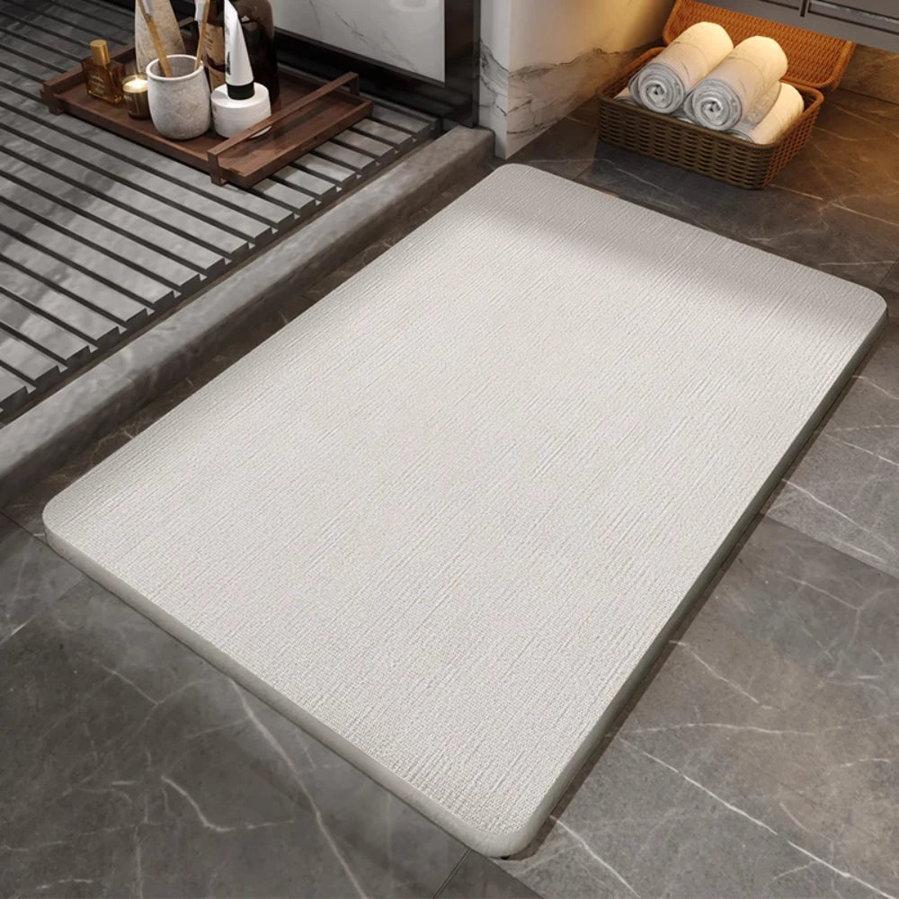 Modern Diatomite Mat Set - Quick-Dry & Easy Clean for Coffee Bar, Door & Bathroom