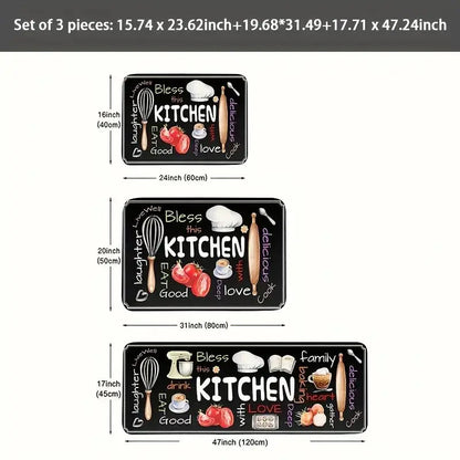 Kitchen Appliance Mat Set - Anti-Slip & Soft Padding for Floor Protection