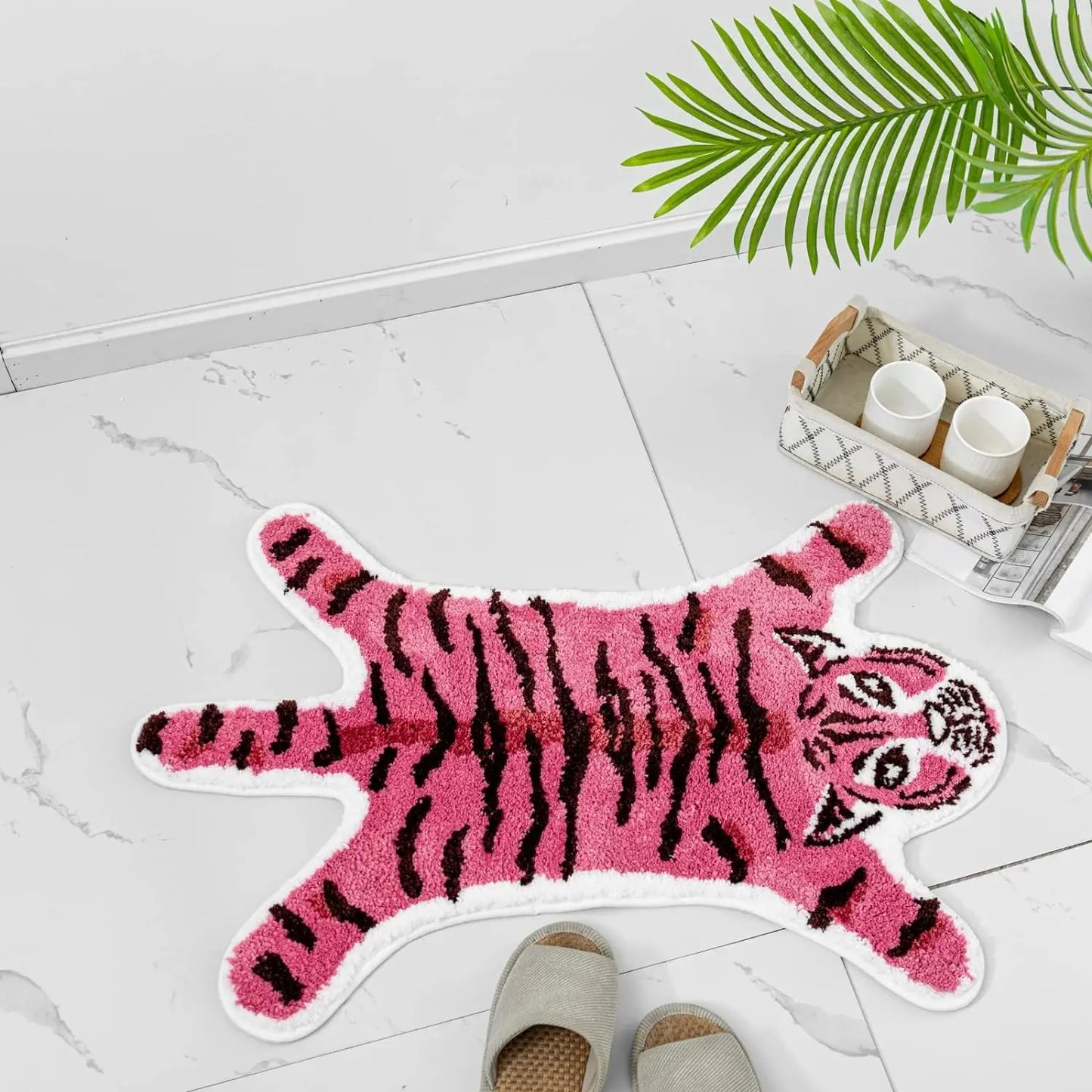 Tiger Shaped Area Rug - Soft & Non-Slip Cartoon Mat for Bedroom & Living Room