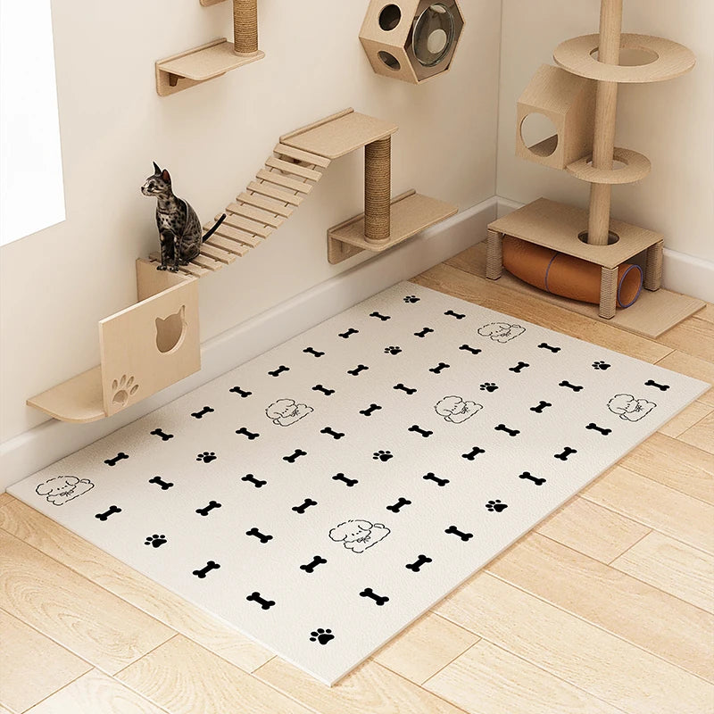 Waterproof Dog Mat, Anti Urine PVC Crate Liner, Non-Slip Pet Bed Tray, Washable Kennel Floor Pad, Cage & Bed Protector