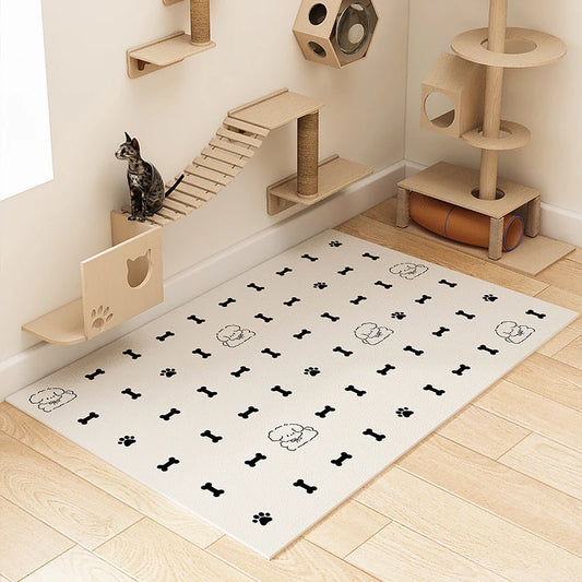 Waterproof Dog Mat, Anti Urine PVC Crate Liner, Non-Slip Pet Bed Tray, Washable Kennel Floor Pad, Cage & Bed Protector