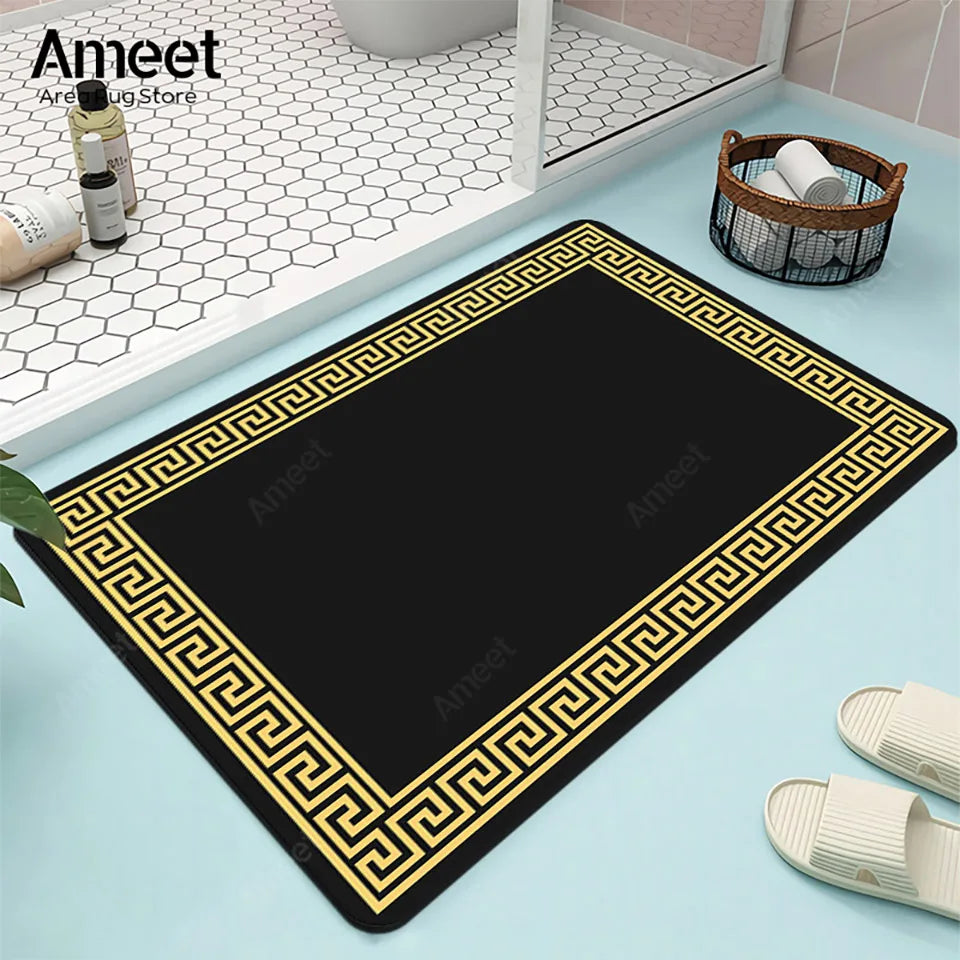 Luxury Absorbent Bath Mat - Non-Slip Kitchen & Bathroom Rug, Machine Washable