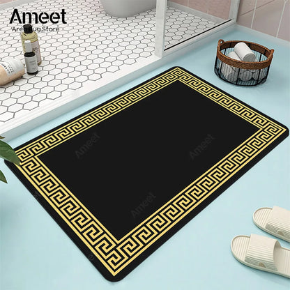 Luxury Absorbent Bath Mat - Non-Slip Kitchen & Bathroom Rug, Machine Washable
