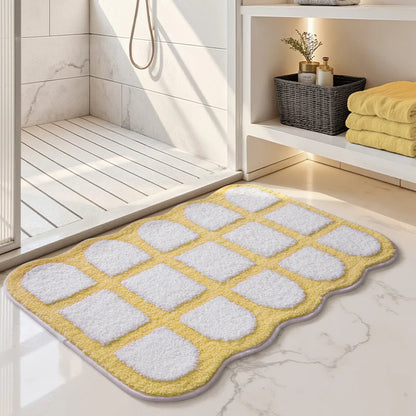 Thick Absorbent Bath Mat - Super Soft & Non-Slip Bathroom Rug for Shower and Toilet