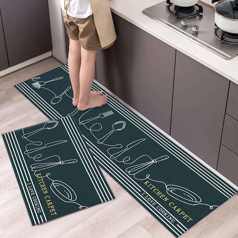 Diatomaceous Earth Kitchen Runner - Long, Absorbent & Non-Slip Floor Mat