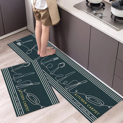 Diatomaceous Earth Kitchen Runner - Long, Absorbent & Non-Slip Floor Mat