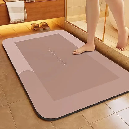 Super absorbent bathroom floor mat non-slip quick-drying toilet floor mat quick-drying non-slip mat