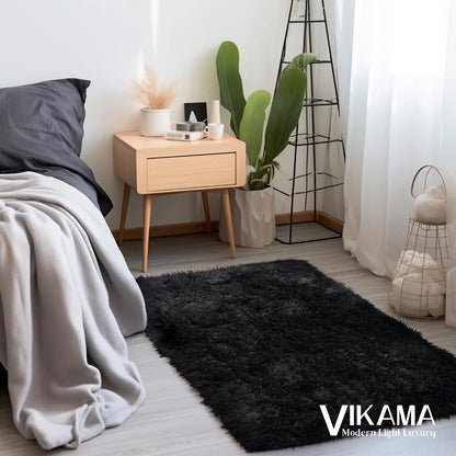 Luxury Plush Rug for Girls Room - Soft & Easy Care Bedside or Living Room Carpet