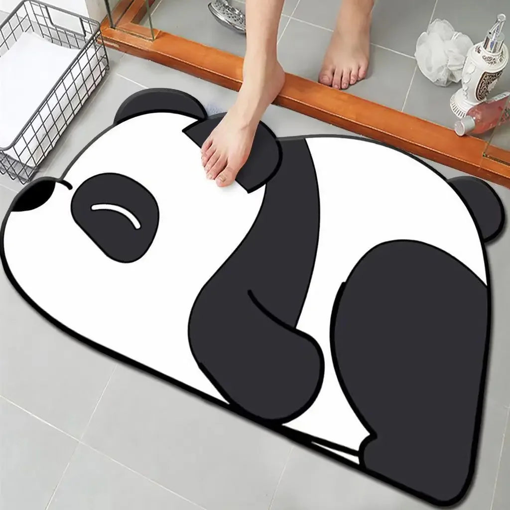 Cute Diatomite Bath Mat - Quick-Dry, Super Absorbent & Non-Slip