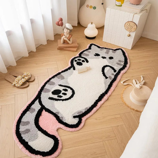 Sausage Dog Runner Rug - Cartoon Long Pattern Carpet for Hallway & Bedside