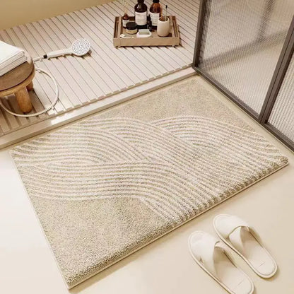 Faux Cashmere Bath Mat - Ultra Soft & Absorbent Bathroom Rug for Toilet and Shower