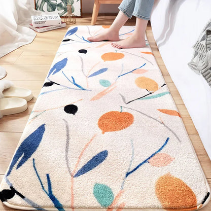 Modern Minimalist Runner Rug - Anti-Slip Hallway & Bedroom Carpet, Simple Decor