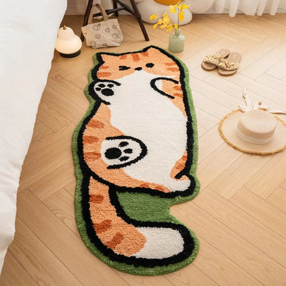 Sausage Dog Runner Rug - Cartoon Long Pattern Carpet for Hallway & Bedside