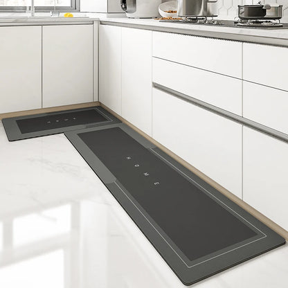 Diatomite Mat 2-Piece Set - Non-Slip & Absorbent for Kitchen Sink & Bathroom