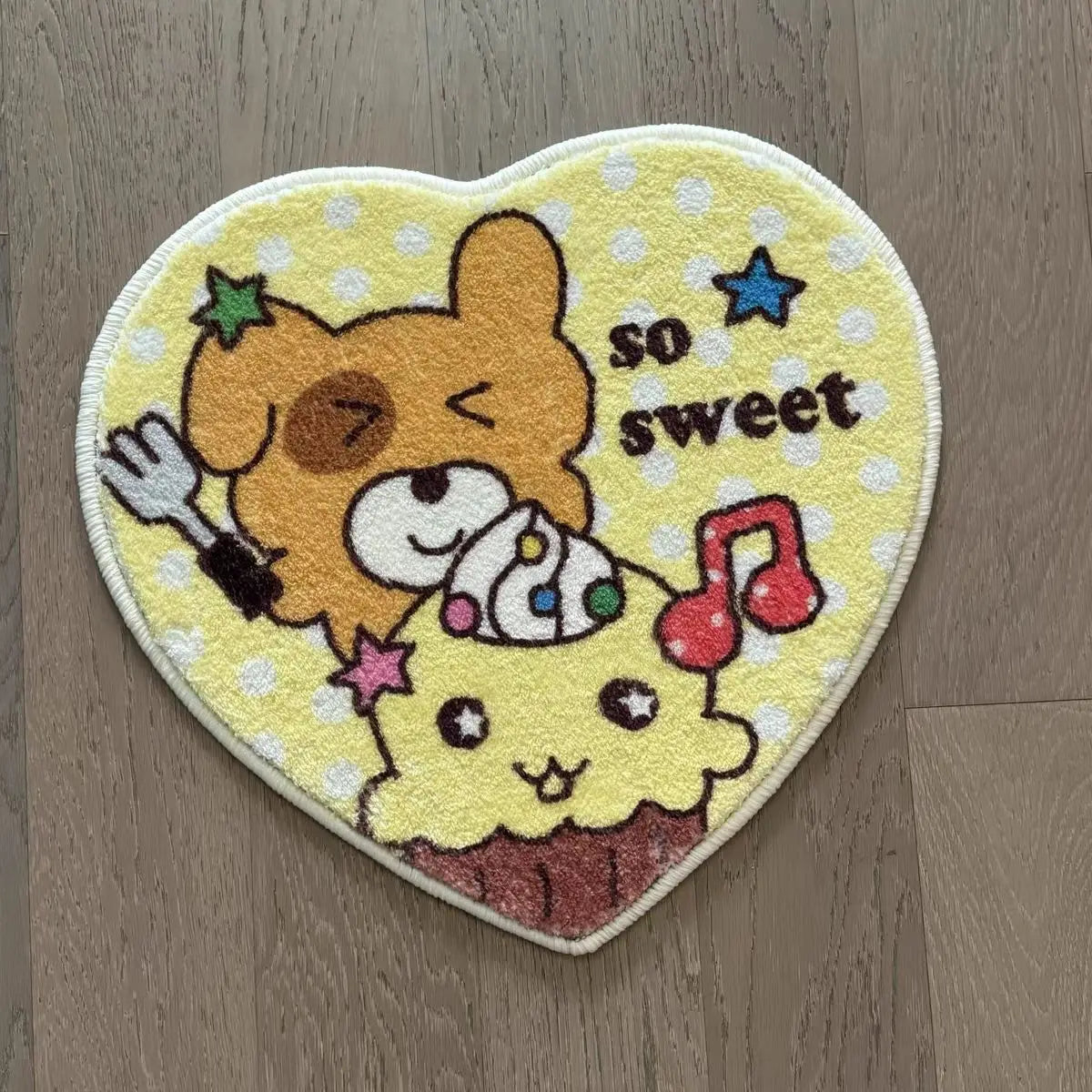 Cartoon Plush Bath Mat - Super Absorbent & Soft Faux Cashmere Shower Rug
