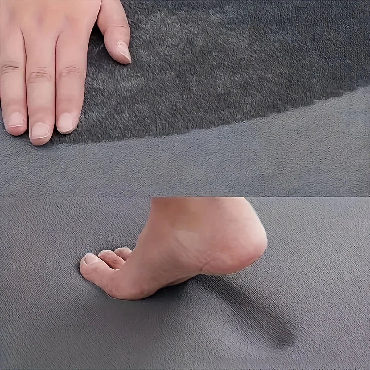 Flannel Bath Mat, Thickened Absorbent Toilet Rug, Non-Slip Printed Floor Mat for Bathroom, Bedroom, and Entrance Decor