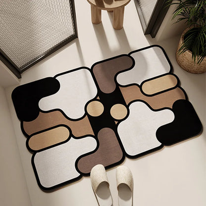 Modern Diatomite Bath Mat - Quick-Dry, Super Absorbent & Non-Slip