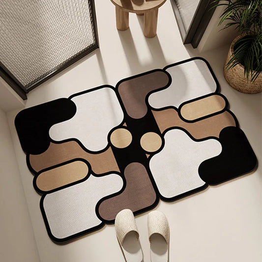Modern Diatomite Bath Mat - Quick-Dry, Super Absorbent & Non-Slip